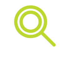 A magnifying glass icon